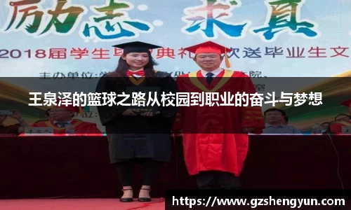 王泉泽的篮球之路从校园到职业的奋斗与梦想