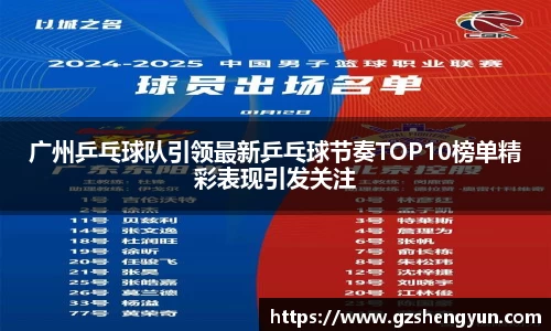 广州乒乓球队引领最新乒乓球节奏TOP10榜单精彩表现引发关注